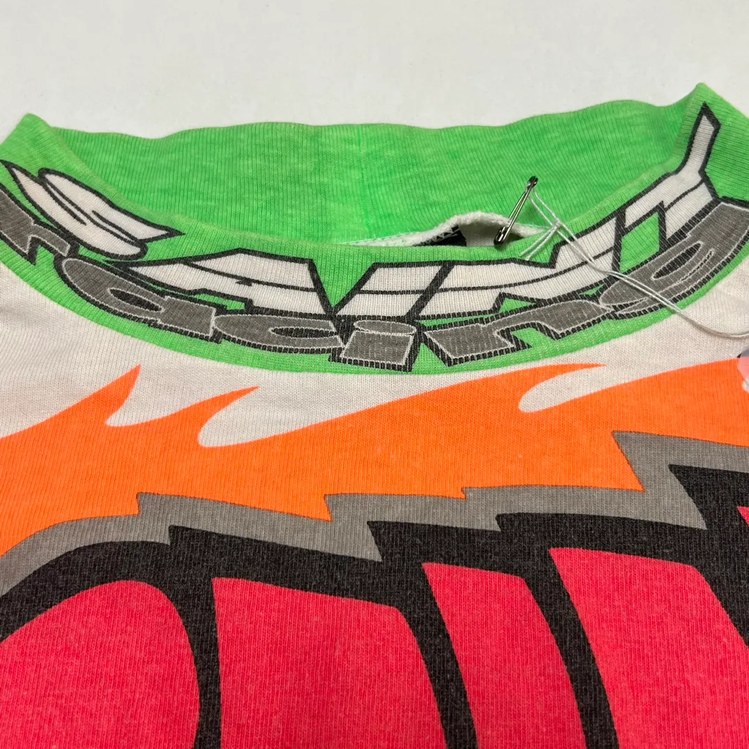 SAINT MICHAEL 24SS SAINT FORCE L/S TEE New Racing Retro Long Sleeve Off-white S-XL Front, left and right sleeves, even ribs are printed. There are more than 30 sets of samples in total. They are extremely complicated and all are oversized screen versions. Ready-made garments are washed and worn with Vintage value.
